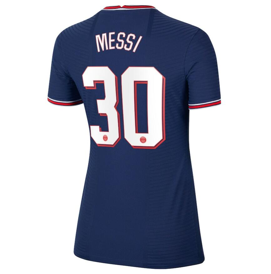 Women 2021/22 Maillot PSG Domicile Cup Home Kit Soccer Jersey Messi #30 printing